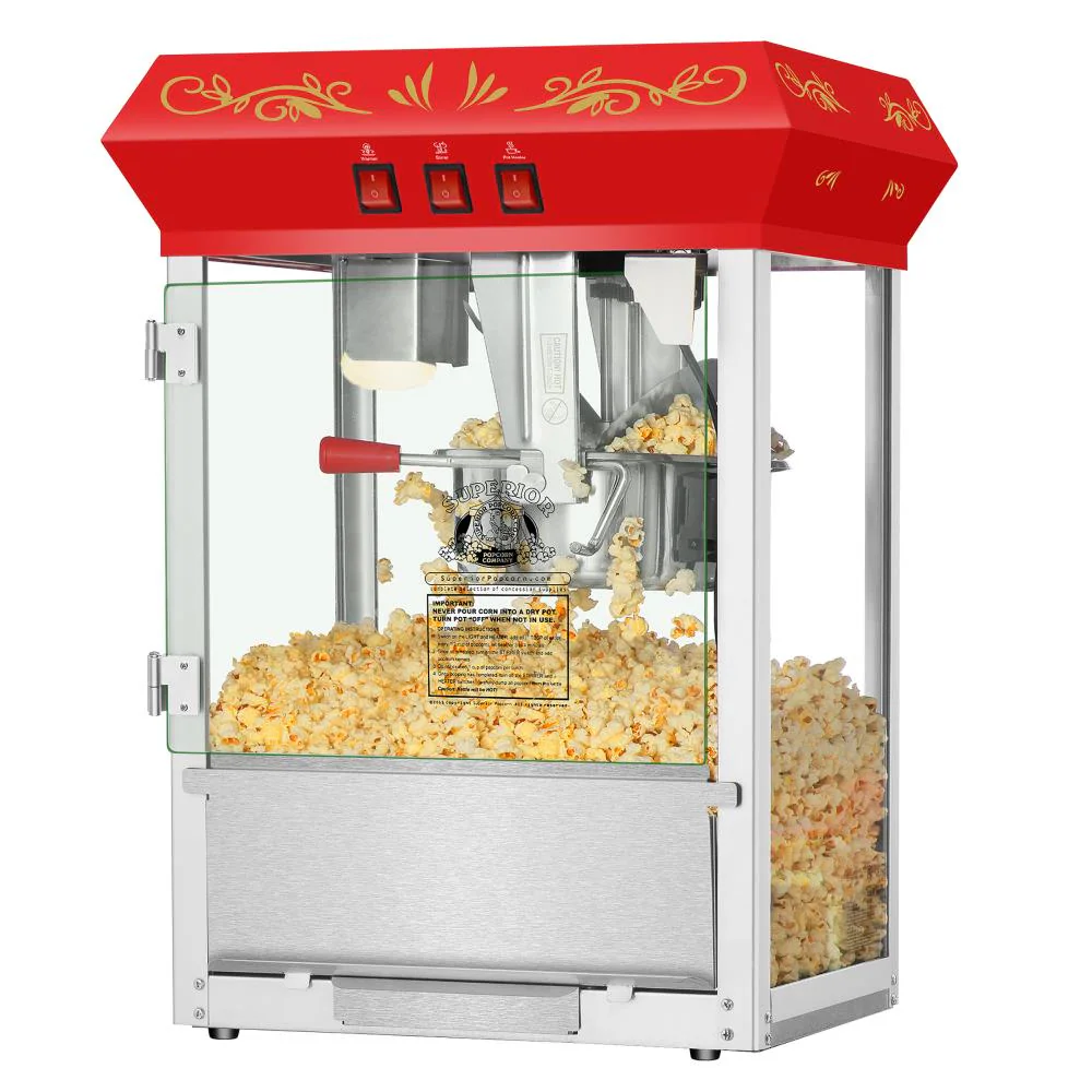 Stainless steel Oil Countertop Popcorn machine