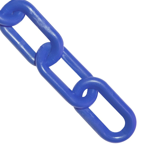 Mr. Chain 2 in (#8, 51Mm) X 500 Ft Blue Plastic Barrier Chain