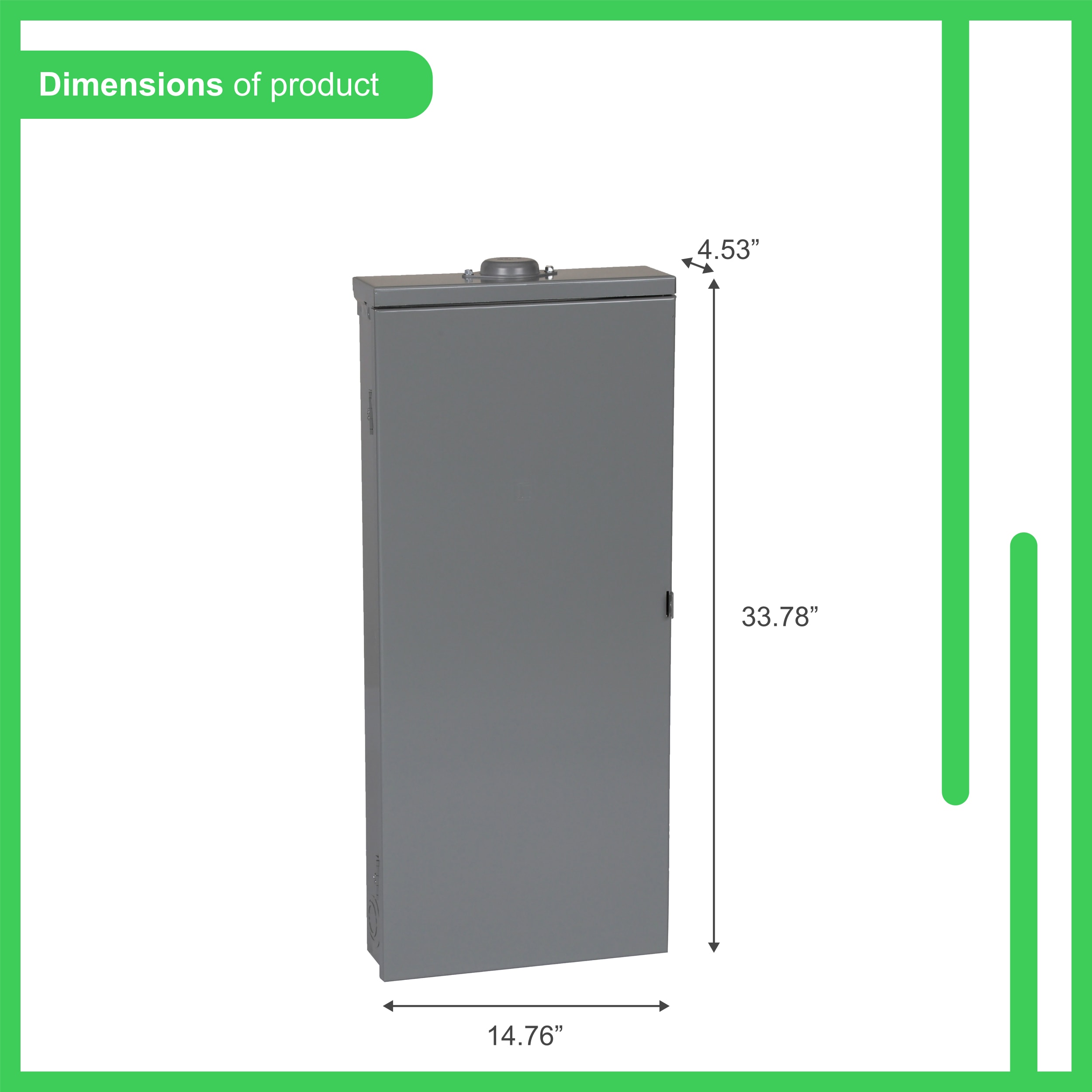 Homeline 150 -Amp 30 -Spaces 60 -Circuit Outdoor Main breaker Plug-On Neutral Load Center - Image 2