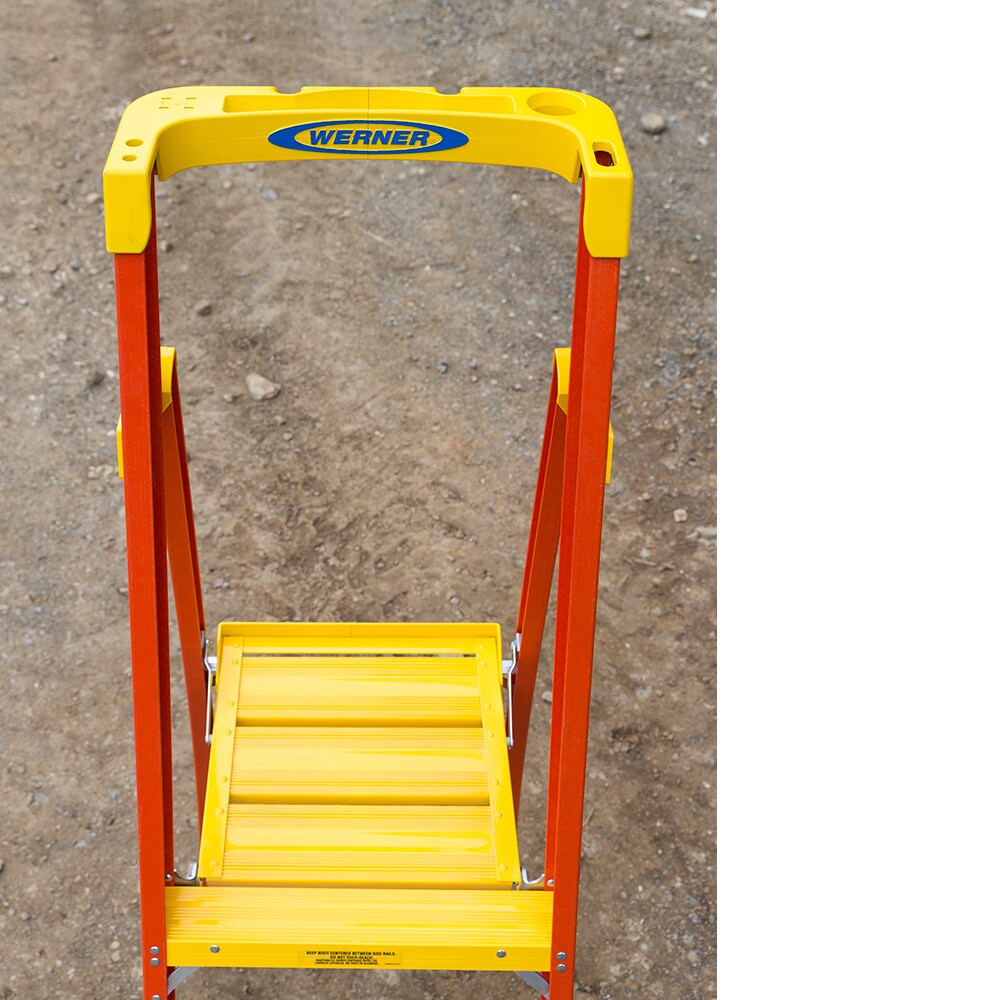 PD6200 3-ft ( 9-ft Reach Height ) Fiberglass Type 1A - 300 lbs. Load Capacity Platform ladder - Image 7