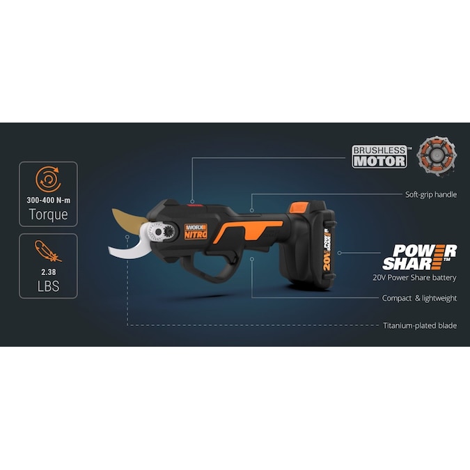 WORX Nitro Power Share 5-in Titanium Bypass Lopper - Image 2