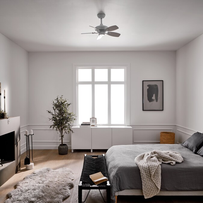 Kichler Canfield 30-in White Indoor/Outdoor Ceiling Fan Light Kit Compatible (5-Blade) - Image 6