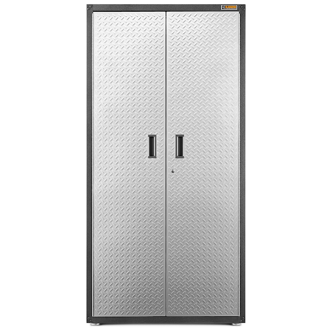 Gladiator Ready-to-Assemble Large GearBox 36-in W x 72-in H x 18-in D Freestanding or Wall-mounted Steel Garage Cabinet in Gray
