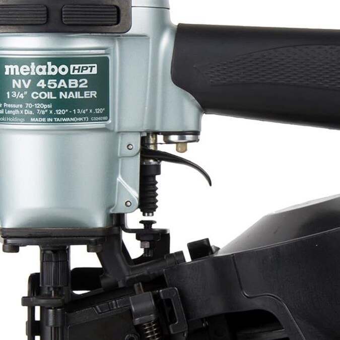 Metabo HPT 1-3/4-in 15-Degree Corded Pneumatic Roofing Nailer - Image 5