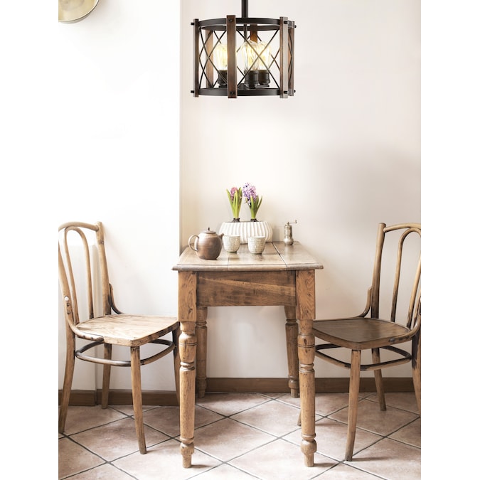 JONATHAN Y Ferme Industrial Rustic 3-Light Oil-Rubbed Bronze Led Flush Mount Light - Image 4