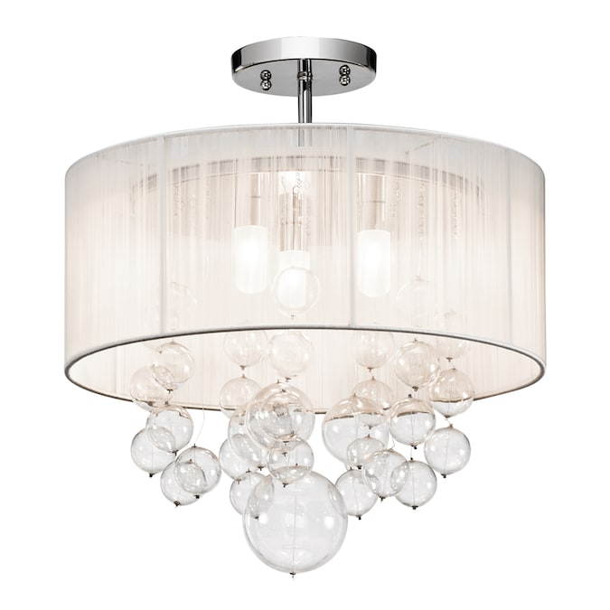 elan Imbuia 3-Light Chrome Semi mount light