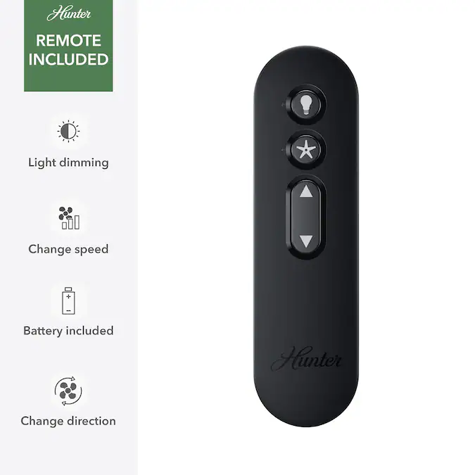 Hunter Aerodyne ENERGY STAR SIMPLEconnect 60-in Smart Matte Black with Matte Black Blades Ceiling Fan With Light - Remote Included ( 5 -Blade ) - Image 10