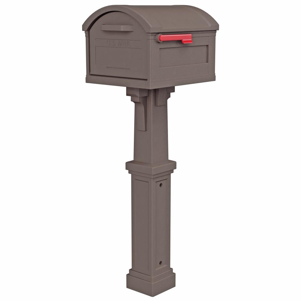 Grand Haven Plastic Extra Large Mailbox Brown/Tan