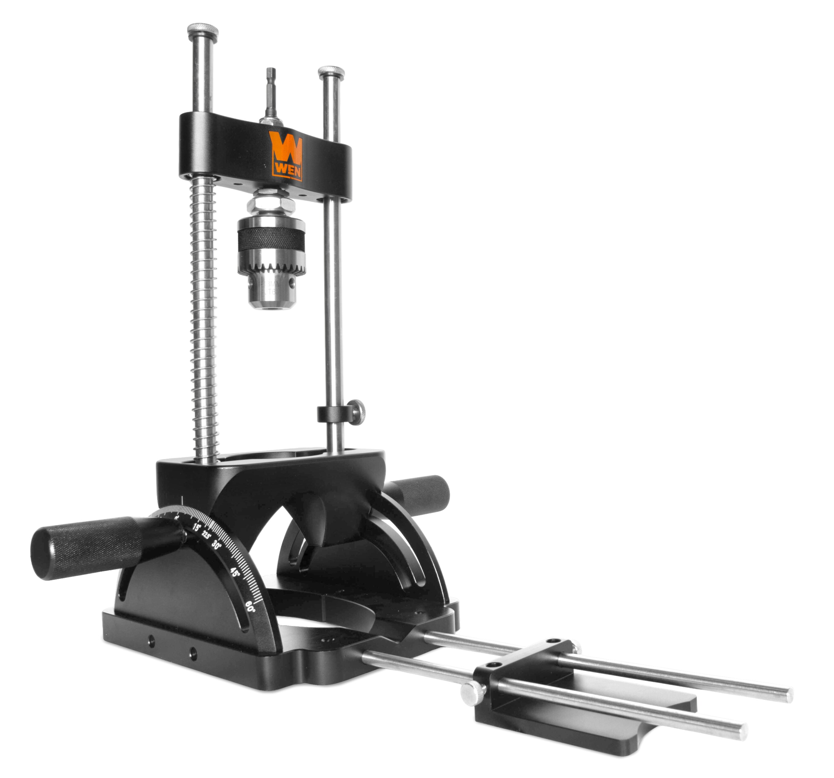 Portable Drill Guide, Heavy-Duty and Adjustable Precision Drill Press Adjustable Drill Press Attachment - Image 2