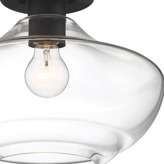 Designers Fountain Emma 1-Light 12-in Matte Black Semi mount light - Image 3