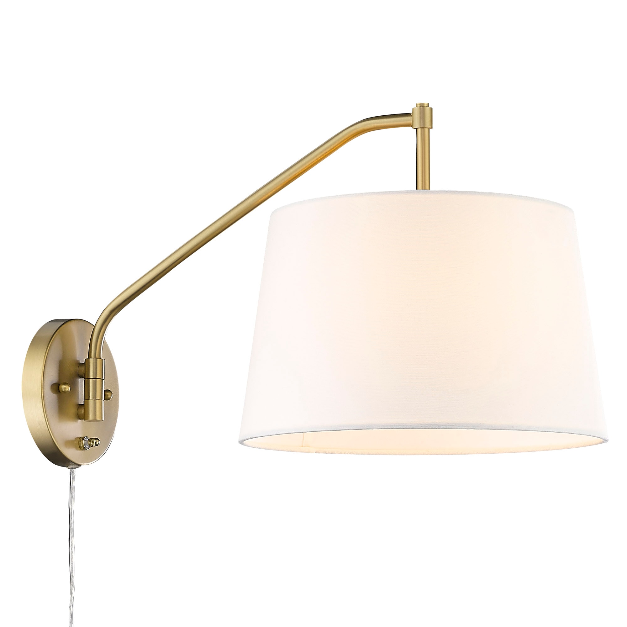 Ryleigh 12-in W 1 -Light Brushed Gold Wall Sconce
