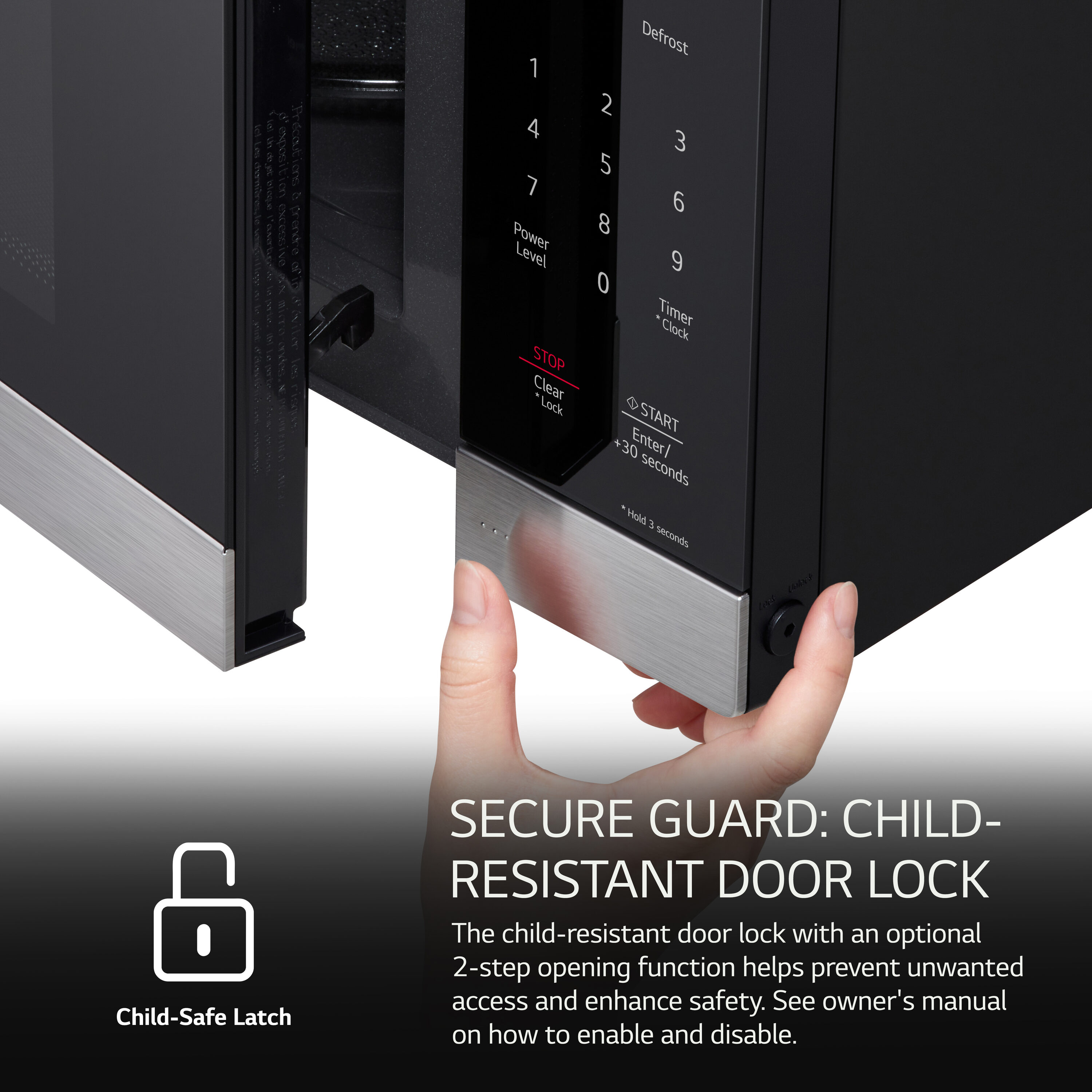 2-cu ft Large (Greater than 1.5-cu ft) 1200 -Watt Sensor Cooking Controls Countertop Microwave ( Stainless Steel ) - Image 4