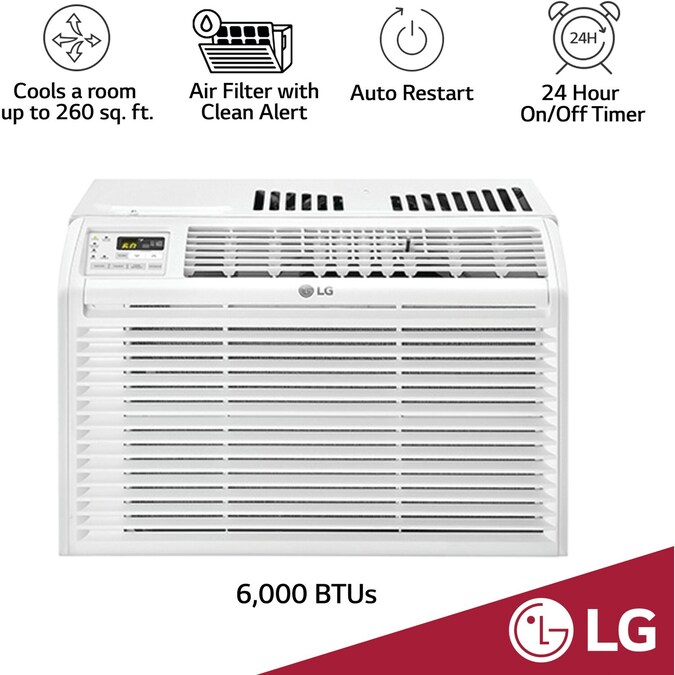 LG 250-sq ft Window Air Conditioner with Remote (115-Volt, 6000-BTU) - Image 11