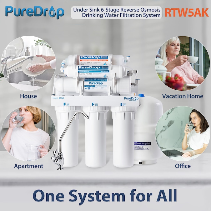 PureDrop RTW5AK 6-stage Multi-method Reverse Osmosis Filtration System - Image 2