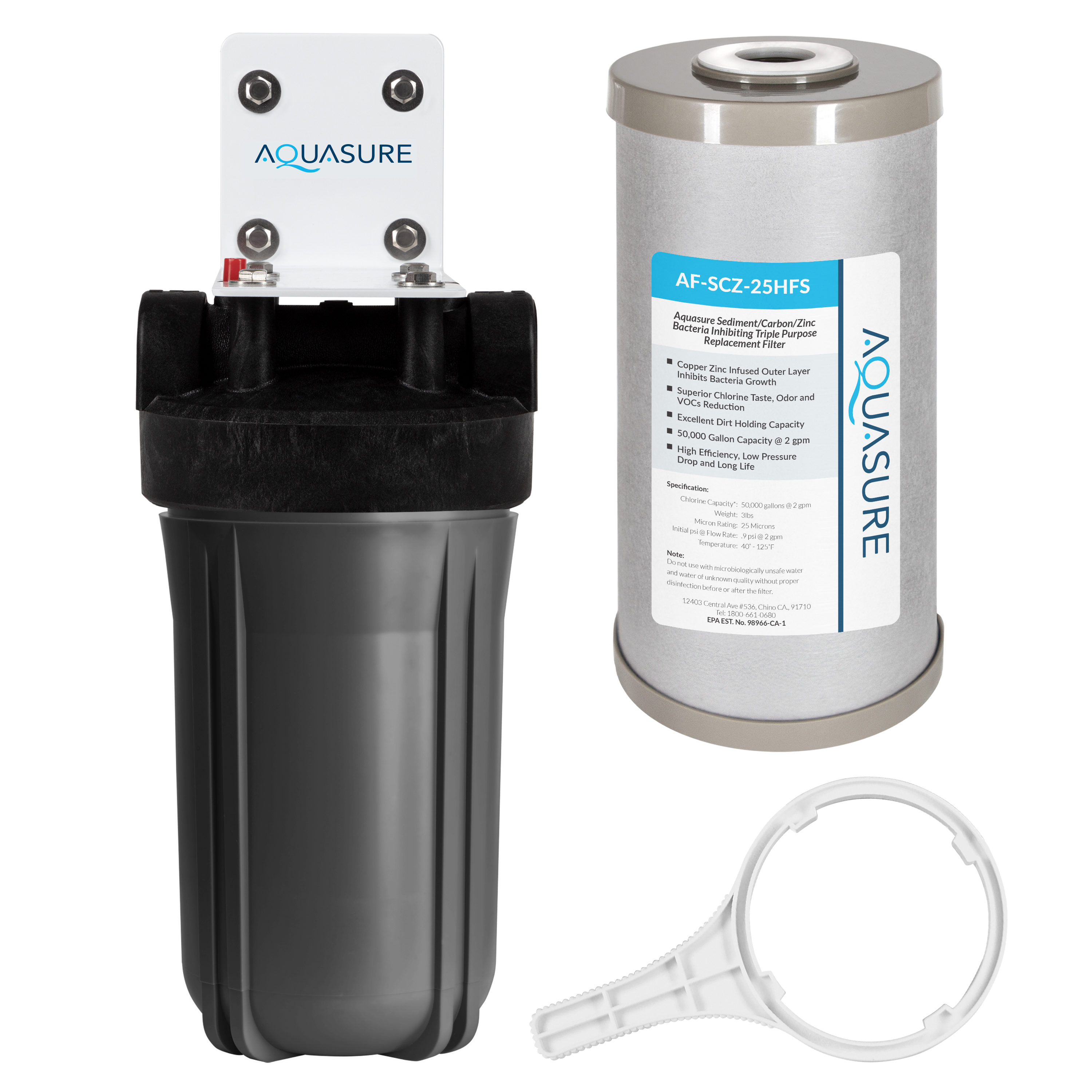 Fortitude V2 Single-stage 12-GPM GAC Soft water Whole House Water Filtration System