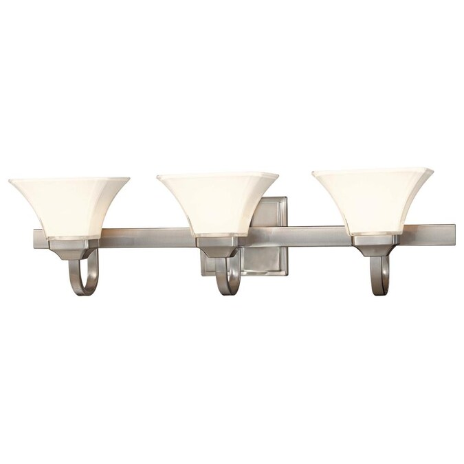 Minka Lavery Agilis 32-in 3-Light Brushed Nickel Modern/Contemporary Vanity Light Bar