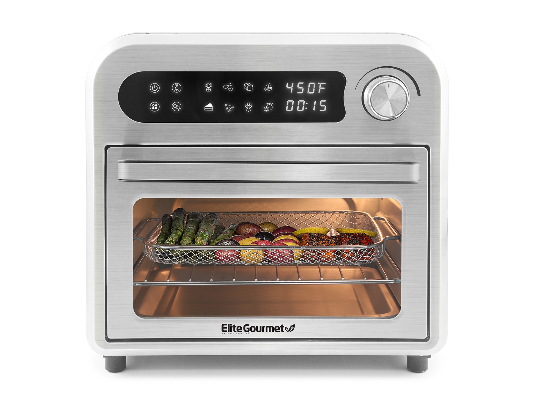 5.3-Quarts Silver Touch control Air Fryer