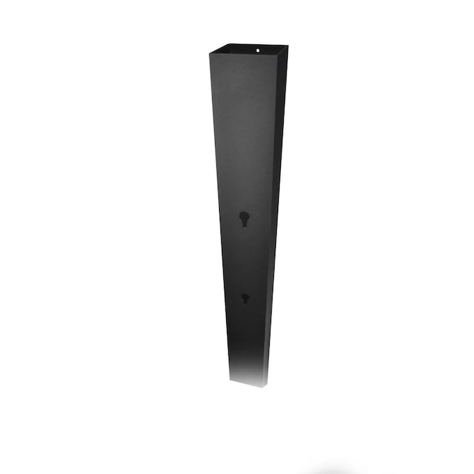 Spira Mailbox Black Aluminum Mount Mailbox Post