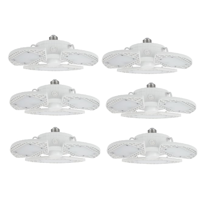 Green Watt 1-ft 8000-Lumen White Daylight LED Task Garage Shop Light (6-Pack)