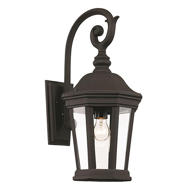 Lucid Lighting 1-Light 21-in H Black Outdoor Wall Light