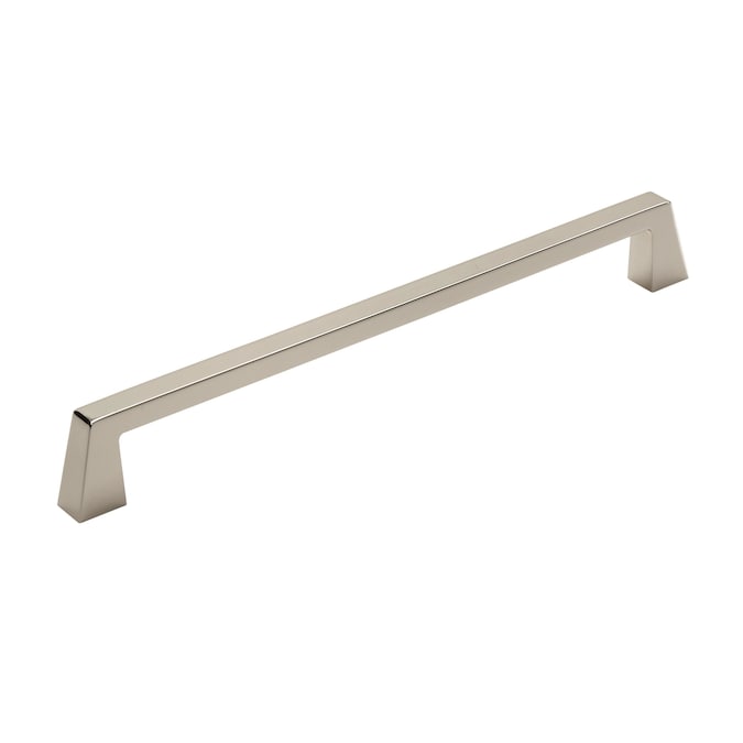 Amerock Blackrock 12-in (305Mm) Center to Center Polished Nickel Rectangular Bar For Use On Appliances Drawer Pulls
