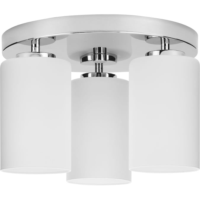 Progress Lighting Cofield 3-Light Polished Chrome Flush Mount Light