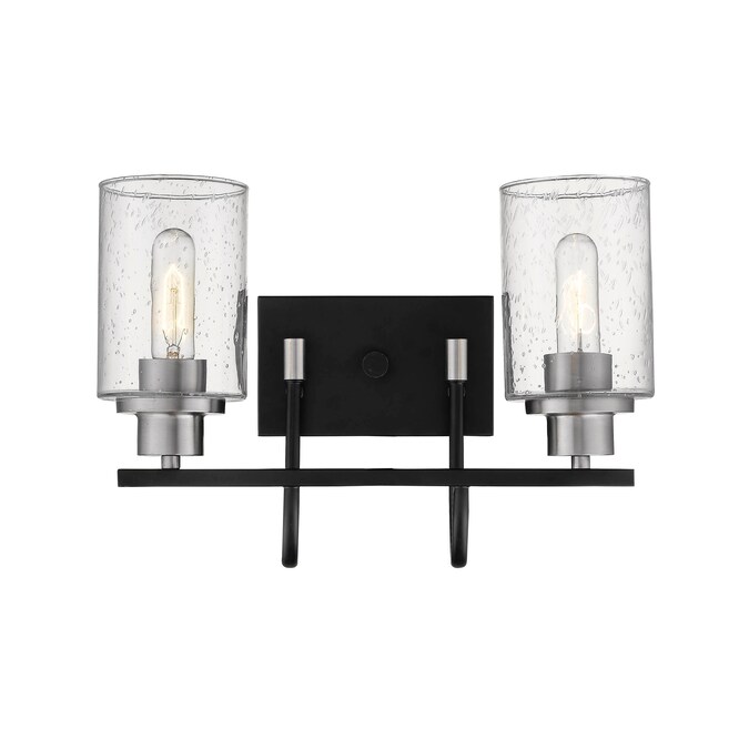 Millennium Lighting Clifton 21.5-in 2-Light Brushed Black Traditional Vanity Light
