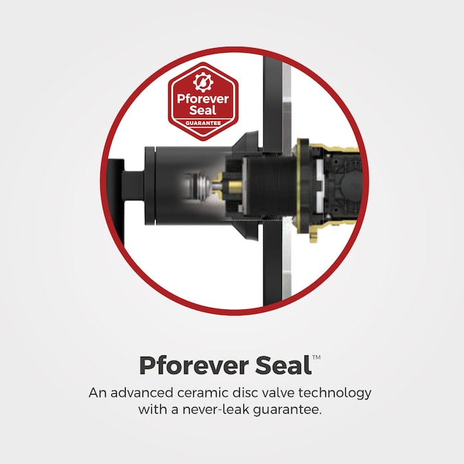 Pfister Vaneri Spot Defense Brushed Nickel 1-handle Single Function Square Bathtub and Shower Faucet Valve Included - Image 9