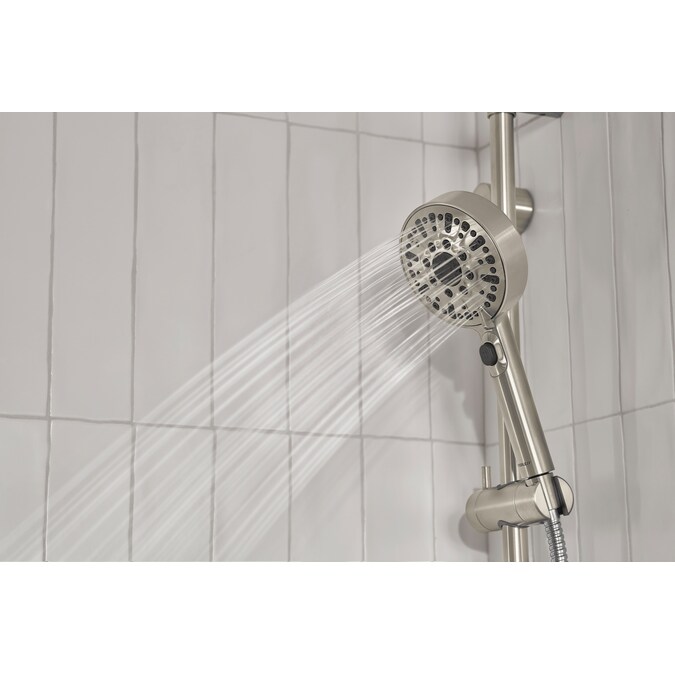 Peerless Precept Brushed Nickel Multi-function Round Bathtub and Shower Faucet Valve Included - Image 6