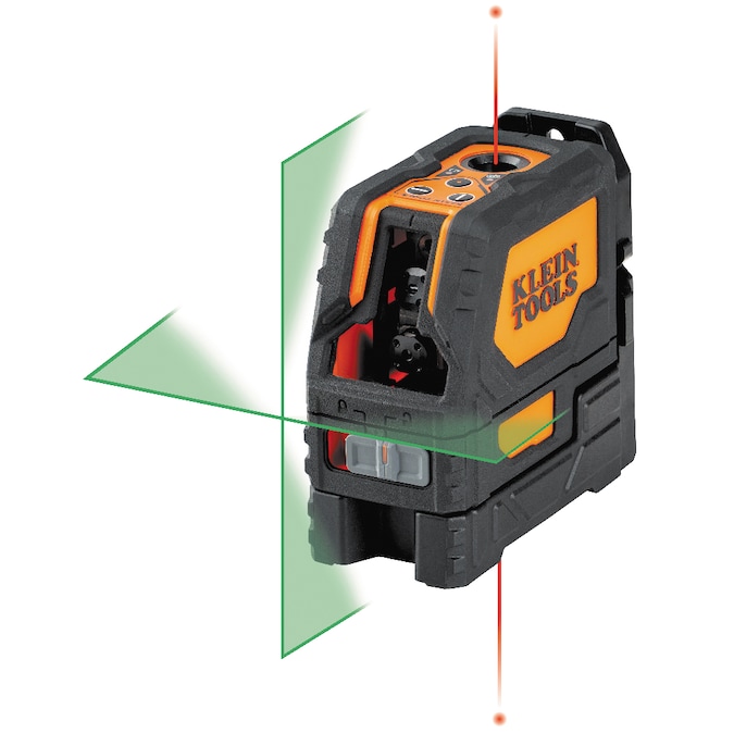 Klein Tools 165-ft Green Self-Leveling Cross-line Laser Level Rechargeable