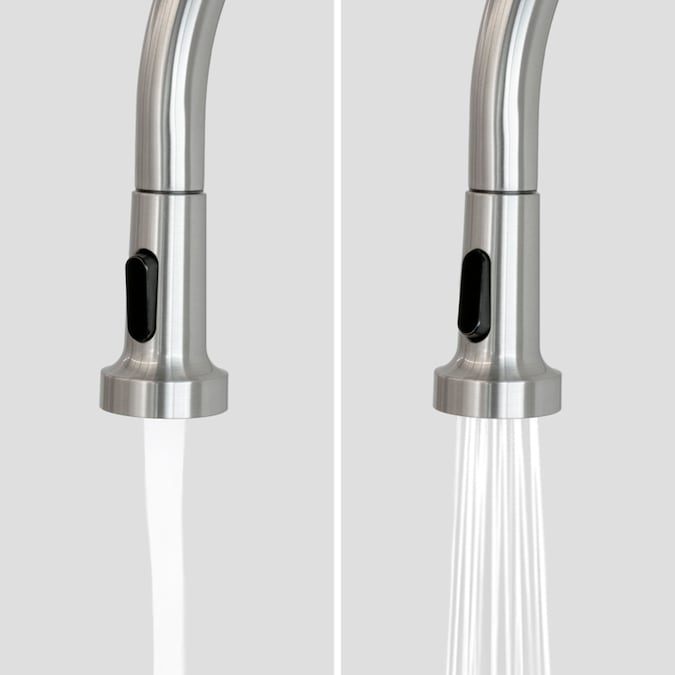 Presenza 24.1-in x 21.3-in 1-Basin Brushed Steel Drop-In Utility Tub with Faucet - Image 5