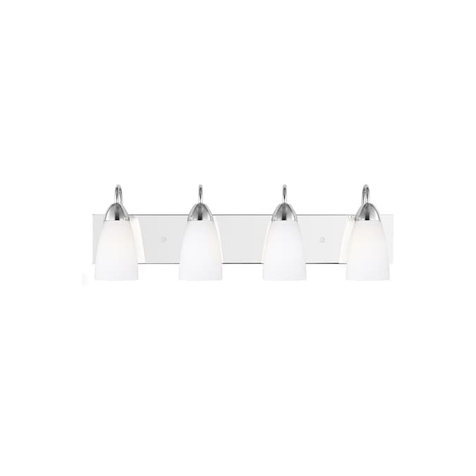 Generation Lighting Seville 28.375-in 4-Light Polished Chrome LED Traditional Vanity Light - Image 3