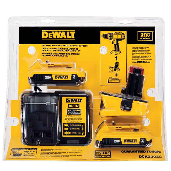 DEWALT 20-V 2-Pack Lithium Battery Adapter Kit (2 Ah) - Image 11