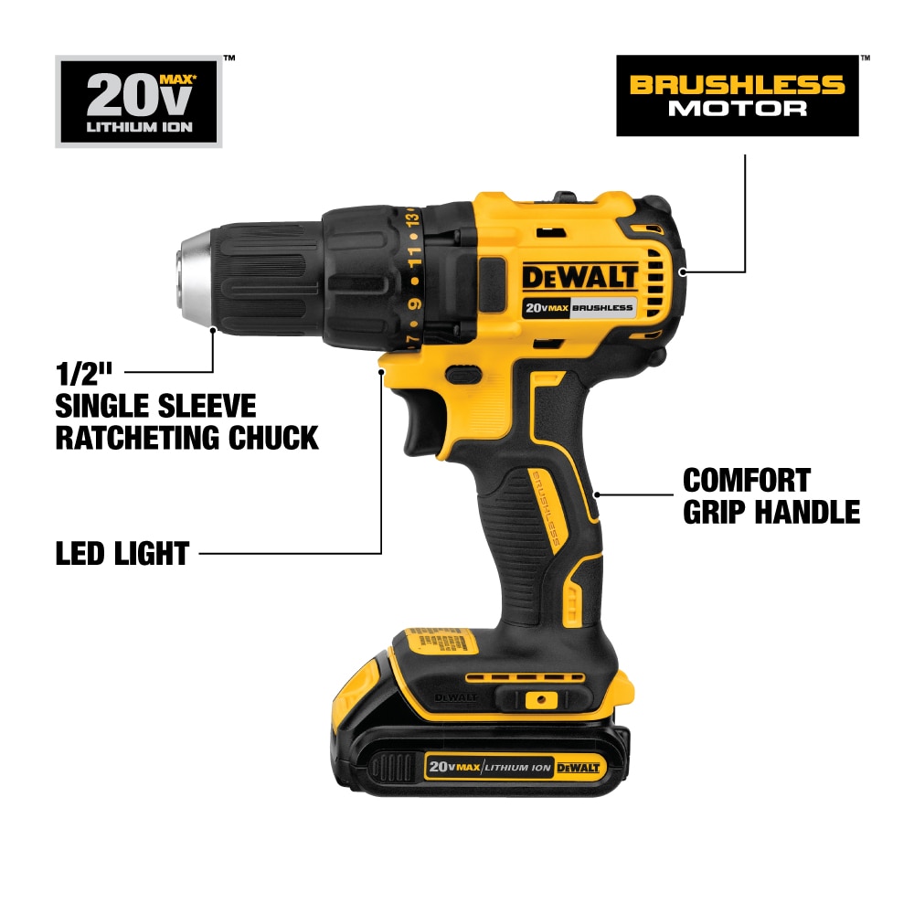 20-volt max 2 -Tool Brushless Power Tool Combo Kit with Soft Case ( 2 -Batteries Included and Charger Included ) - Image 2