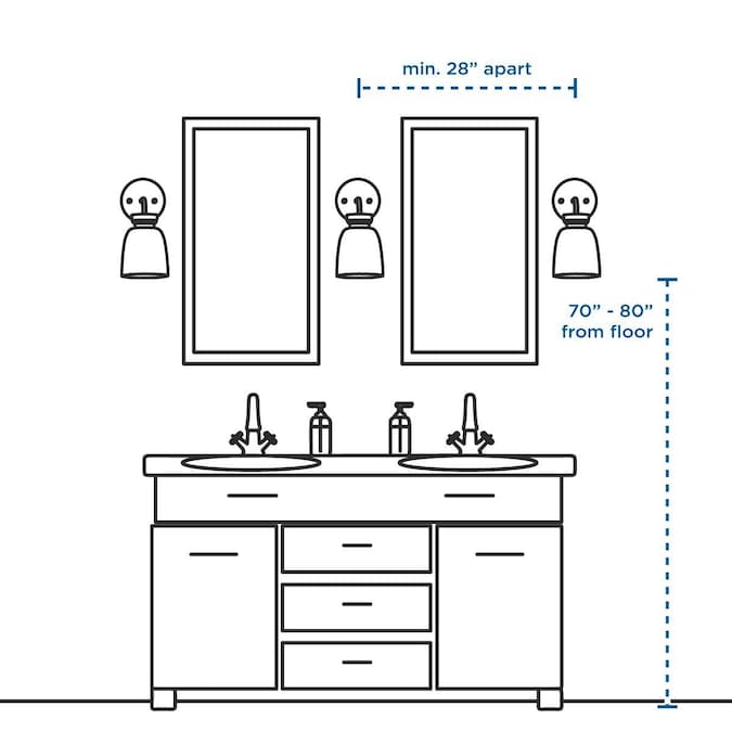 Progress Lighting Cahill 4.5-in 1-Light Brushed Bronze Modern/Contemporary Vanity Light - Image 15