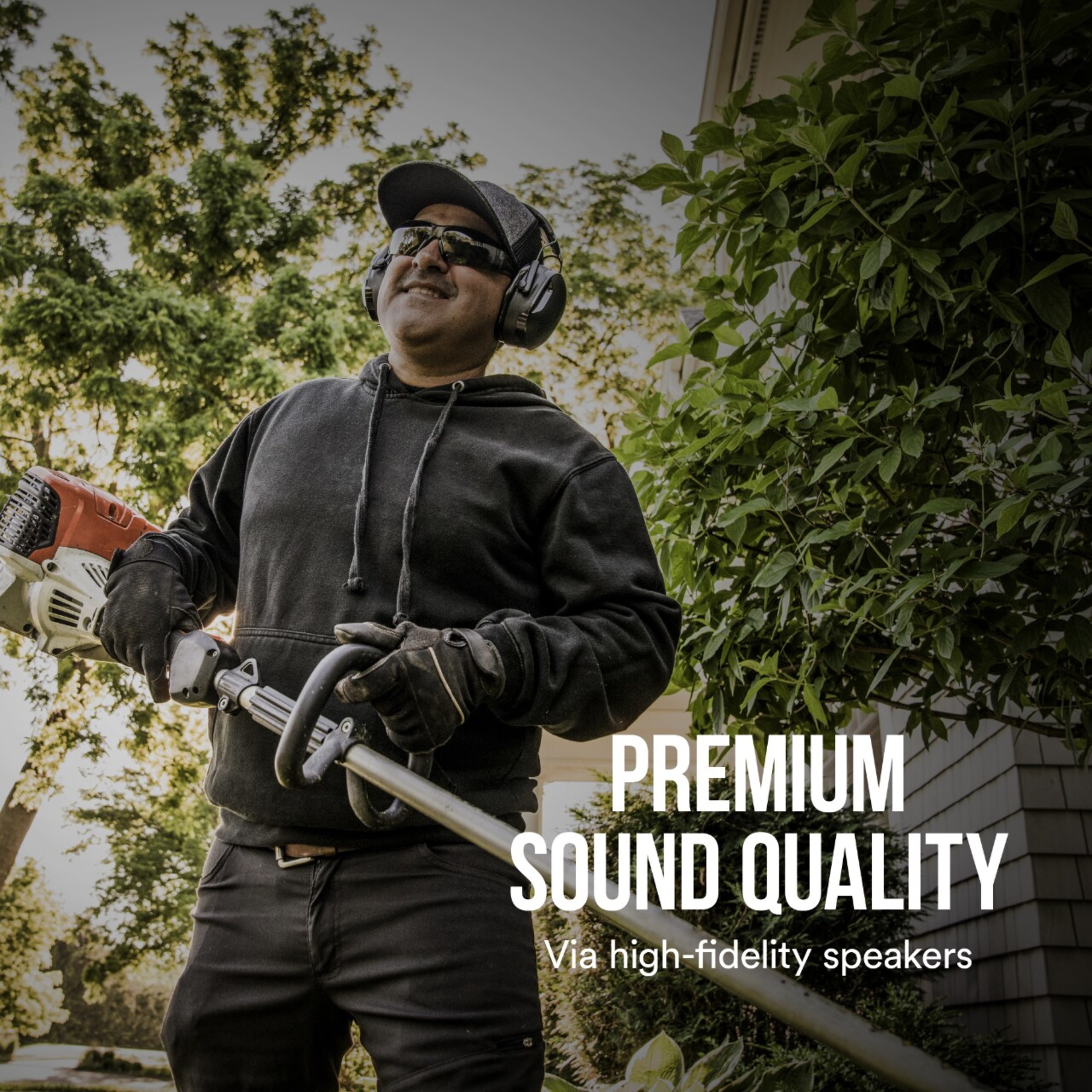 Solar Worktunes Wireless Hearing Protector Reusable Cordless Hearing Protection Earmuffs Bluetooth Compatibility 26 dB Noise Reduction Rating - Image 7