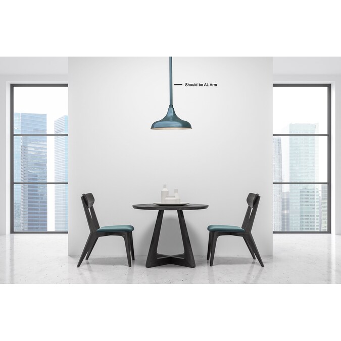 Millennium Lighting R Series Satin Green Industrial Dome Outdoor Hanging Pendant Light - Image 2