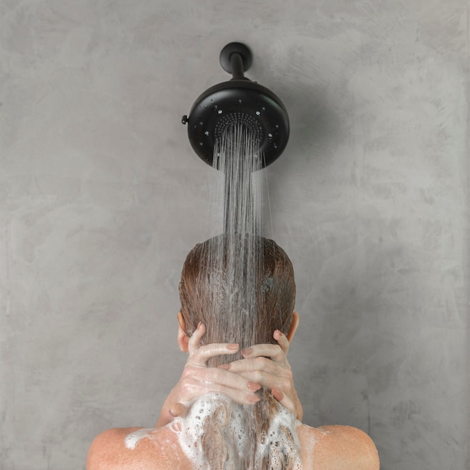 Brondell Nebia Matte Black 6.5-in Round Fixed Shower Head 1.5-GPM (5.7-LPM) - Image 4