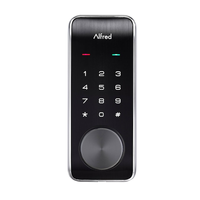 Alfred DB2 Chrome Smart Lock Electronic Deadbolt Bluetooth Touchscreen Keypad
