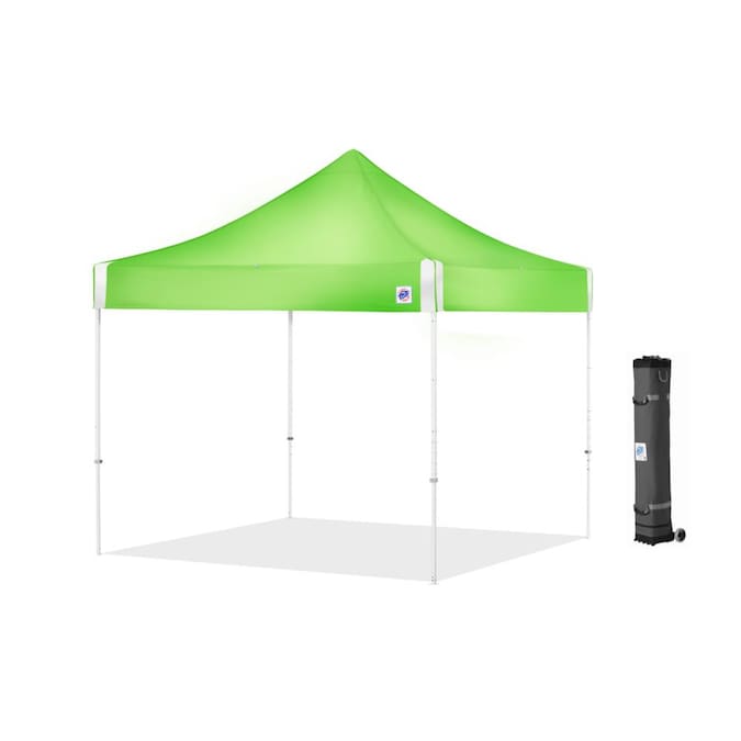 E-Z UP 10-ft x 10-ft Square Bright Green Pop-up Canopy