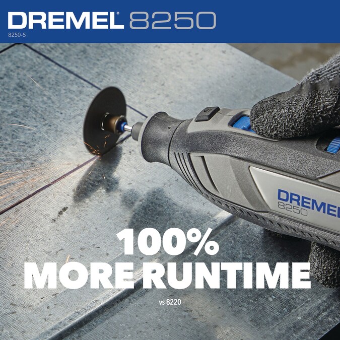 Dremel 8250 Brushless Variable Speed Cordless 12-volt 3-Amp Multipurpose Rotary Tool Kit - Image 6