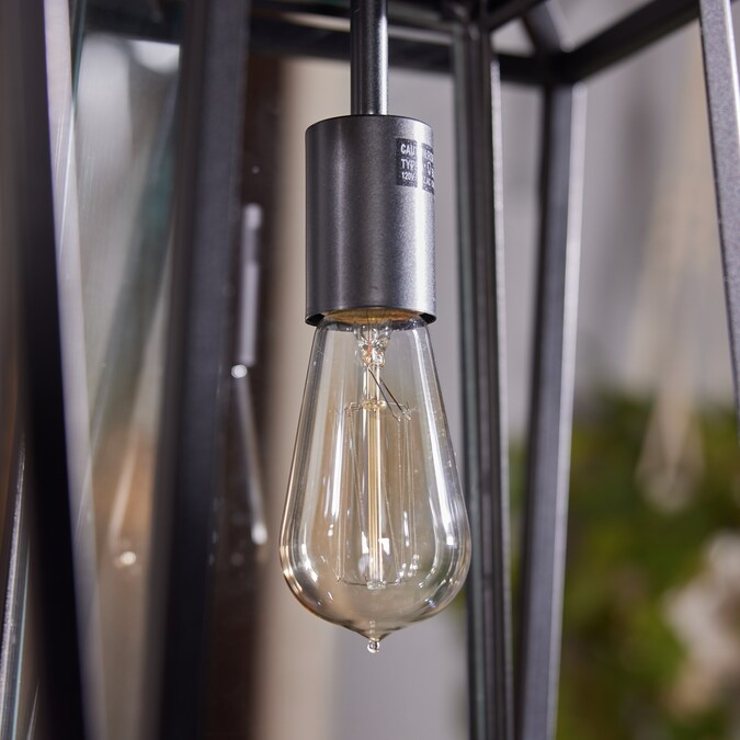 Maxim Lighting Artisan Black Transitional Clear Glass Geometric Medium Outdoor Hanging Pendant Light - Image 8