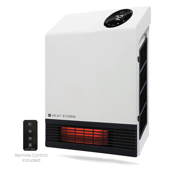 Heat Storm Up to 1000-Watt Infrared Cabinet Indoor Electric Space Heater with Thermostat and Remote Included