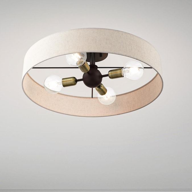 Livex Lighting Venlo 4-Light Matte Bronze Semi mount light - Image 8