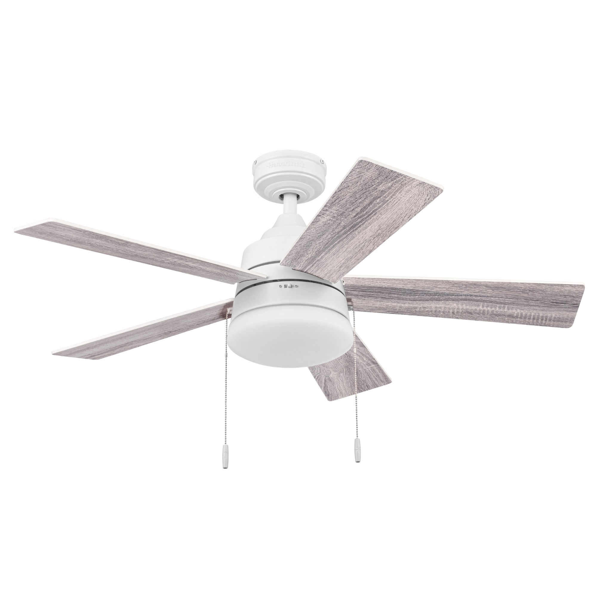 Kennerly 44-in Integrated LED Outdoor White with White/Gray Wash Blades Ceiling Fan With Light ( 5 -Blade ) - Image 11