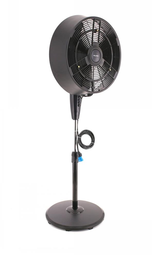 18-in 120 -Volt 3 -Speed Outdoor Black Oscillating Misting Pedestal Fan - Image 3