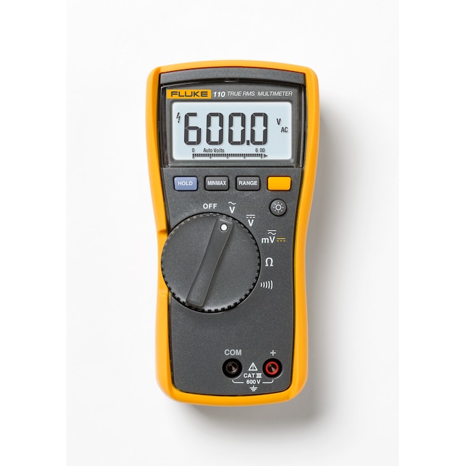 Fluke 110 Plus Electrical True-rms Digital Display Multimeter 10 Amp 600-Volt