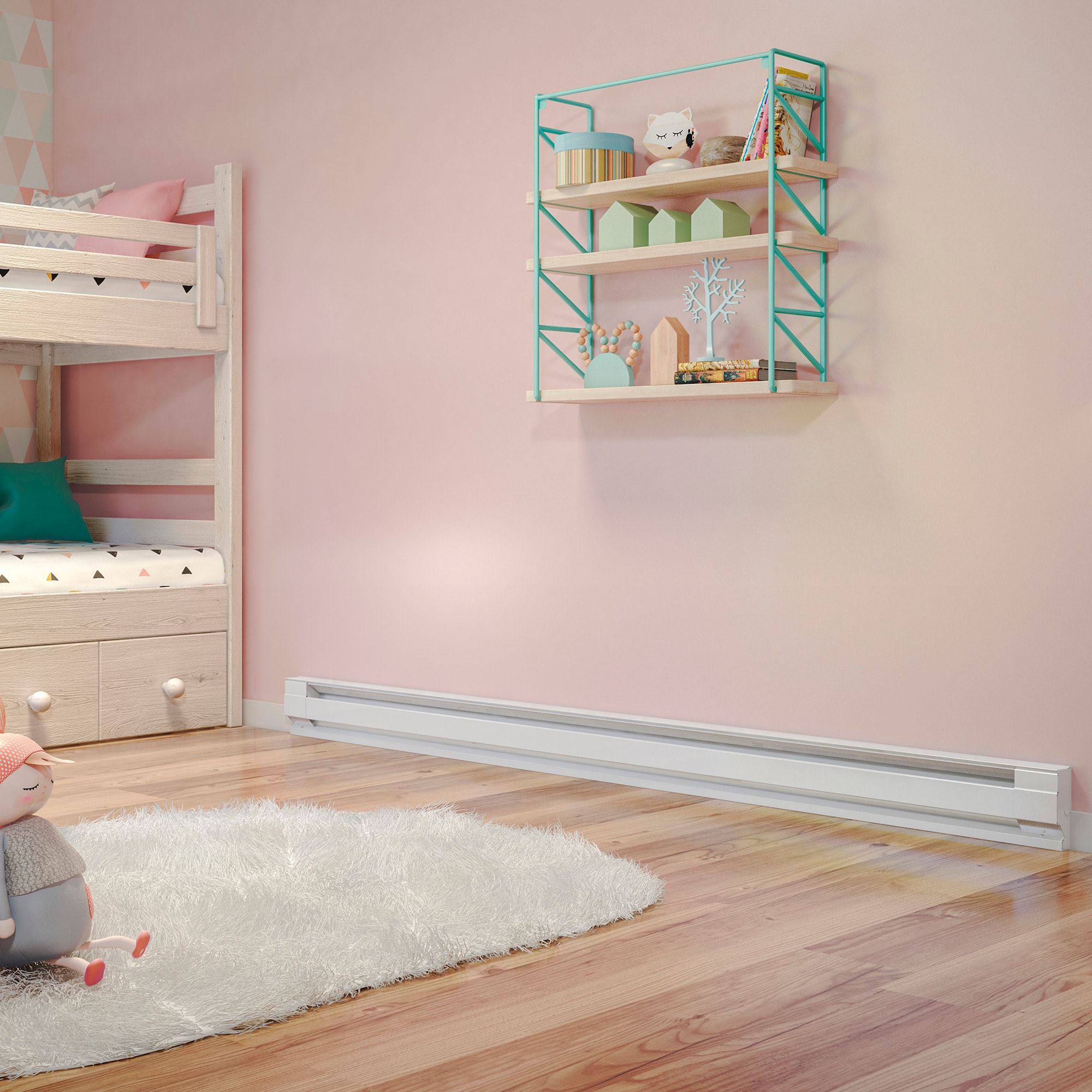 96-in 240-Volt 2500 -Watt Standard Electric Baseboard Heater - Image 4