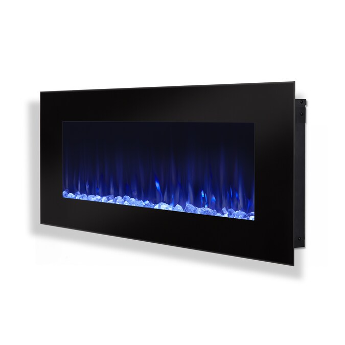 Real Flame 50-in W Black Fan-forced Wall-mount Electric Fireplace with Remote Control Included - Image 5