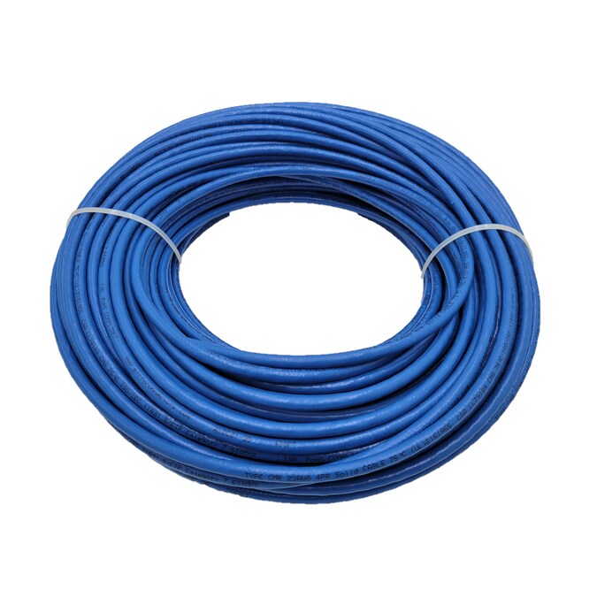 Micro Connectors Shielded 23AWG 250-ft 23 Cat 7 4 Riser Blue Data Cable Bag - Image 2